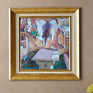 Agriturismo Acquerello Pittura Campagna Wall Art Interior Artwork Vintage Wall Decor Architecture Painting by AGA