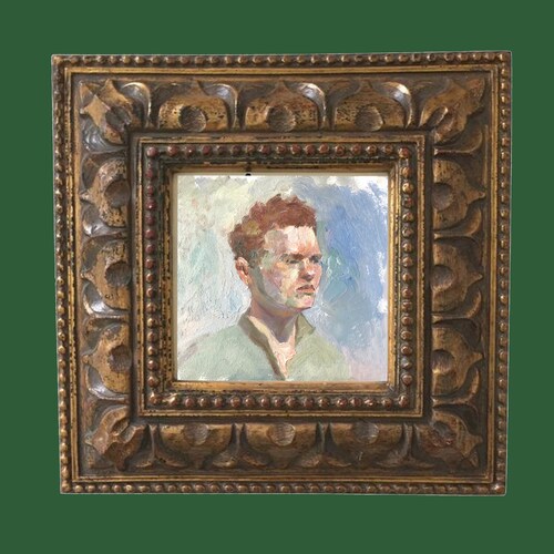Ginger Boy Oil Portrait Impressionism Wall Art shops Original Painting People Portrait Comtemporary Colorful Boy by AGA