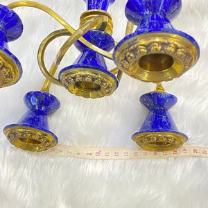 Very beautiful high quality natural lapis lazuli stone handmade candle holder decor from Afghanistan image 9