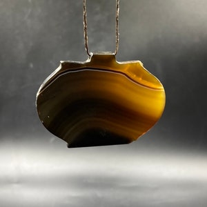 Old antique suleimani aqeeq agate stone pendent lovely color