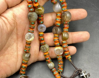 Rare Genuine Antique Ancient Old Afghan Suleimani Sulemani Solomon Hakik Aqeeq Aqiq Agate Triangle Pendant Gemstone Amulet Bead Jewelry Rare Genuine Antique Ancient Old Afghan Suleimani Sulemani Solomon Hakik Aqeeq Aqiq Agate Triangle Pendant Gemstone Amulet Bead Jewelry