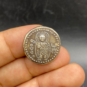 Very beautiful old antique genuine silver coin collectible unique coin