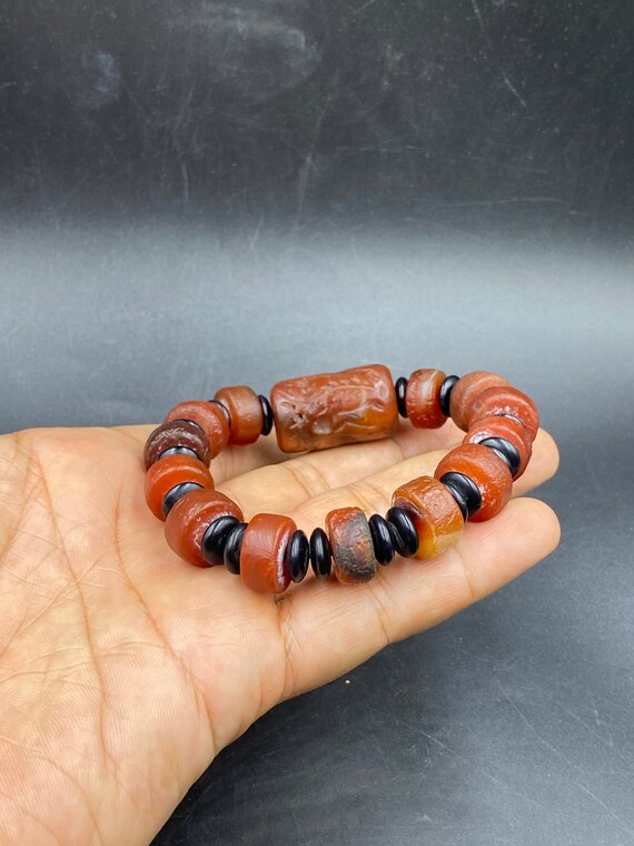 Very beautiful old antique natural carnelian bead… - image 7