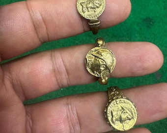 3 piece Beautifull goldplated engraved handmade Afghan ring