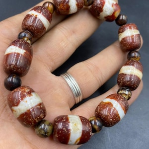 Natural Tibetan agate beads bracelet excellence quality
