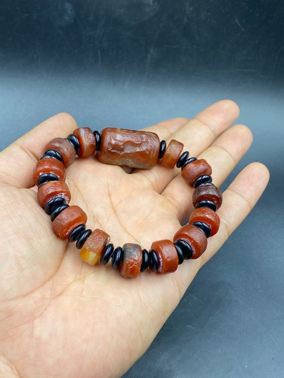 Very beautiful old antique natural carnelian bead… - image 5
