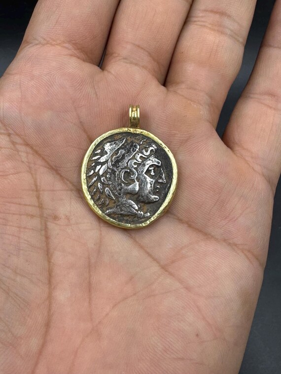 Excellence condition old ancient solid silver Gre… - image 4