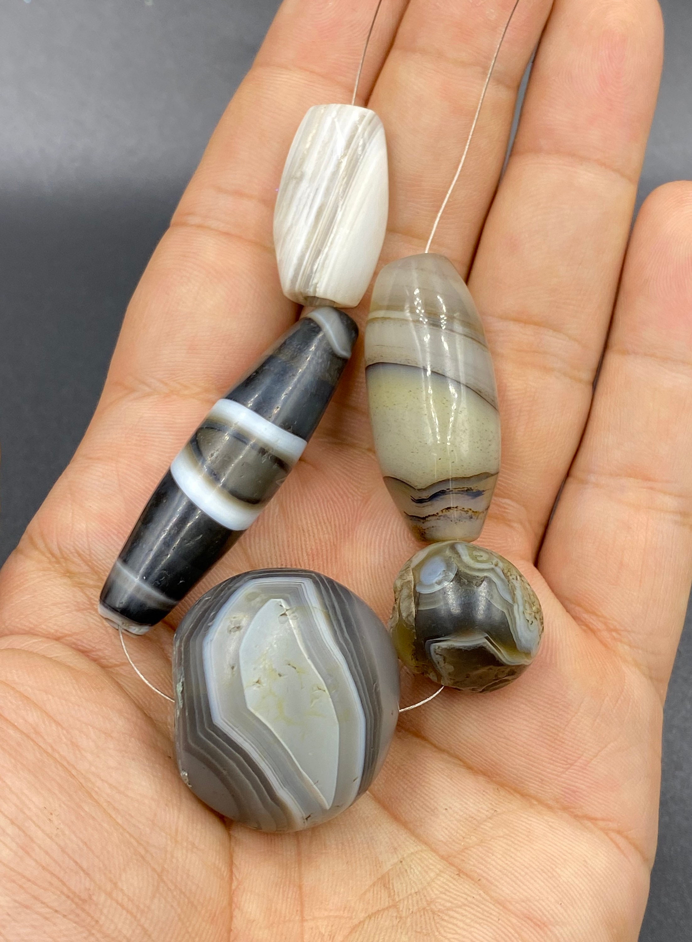Authentic old ancient antique suleimani bead very beautiful 5 PCs