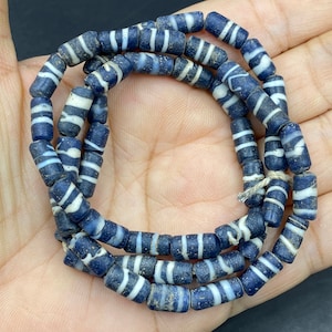 Rare !!! Unique very Old ancient Gabri  glass beaded necklace
