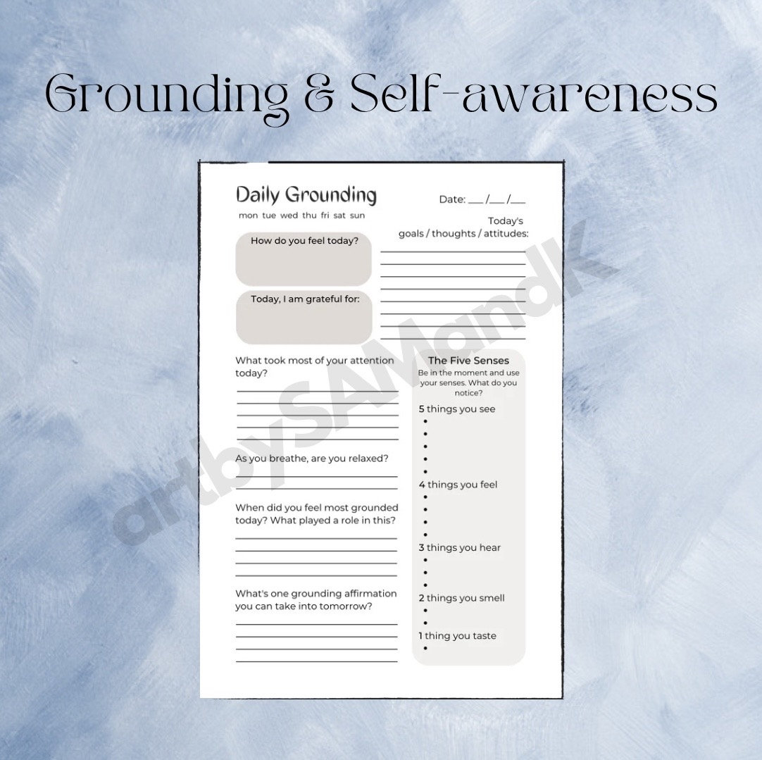 Daily Mental Health Check-in (x5) • Mental Health Journal • Journal ...