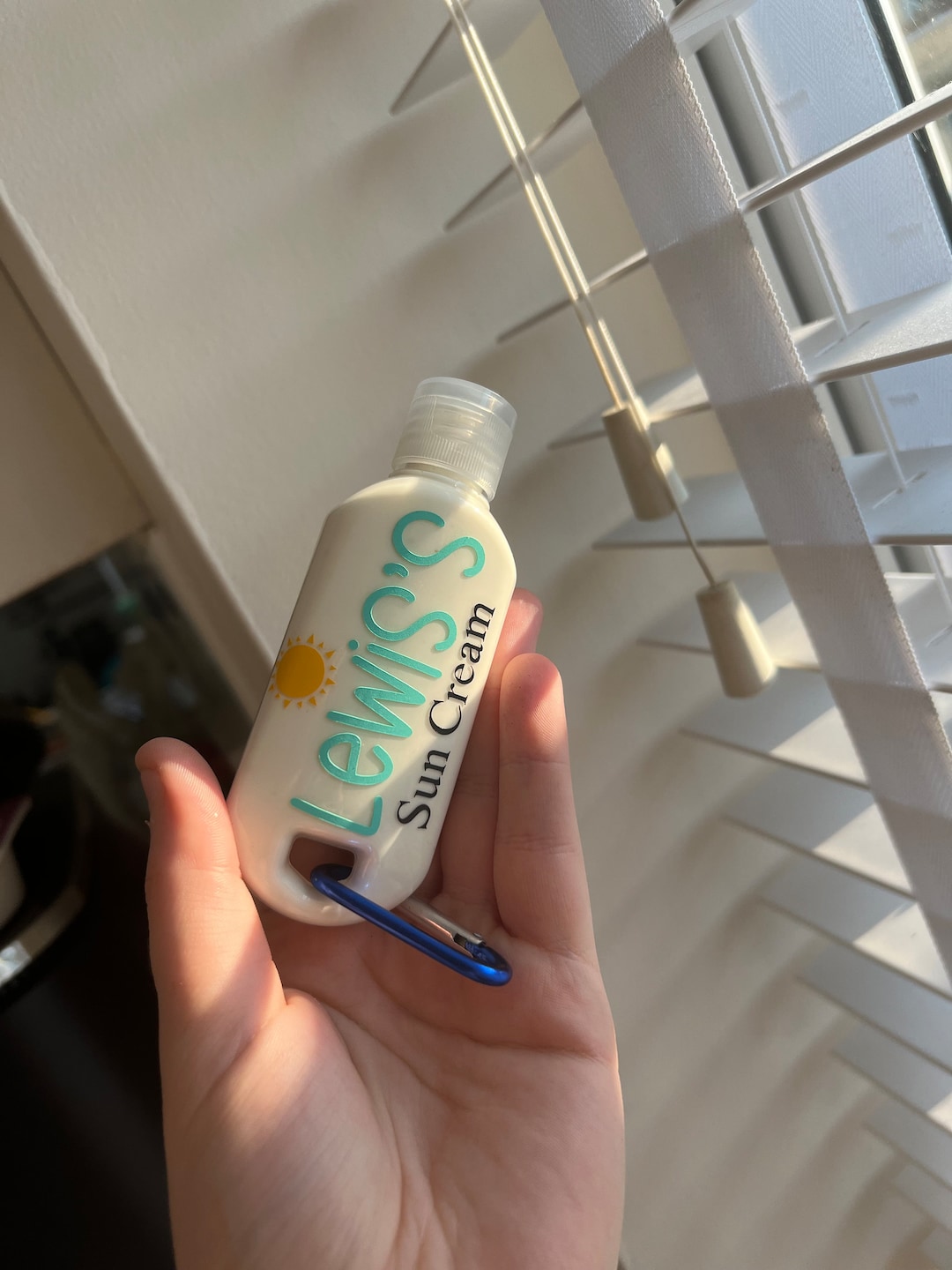 Personalised Sun Cream Dispenser With Clip Etsy