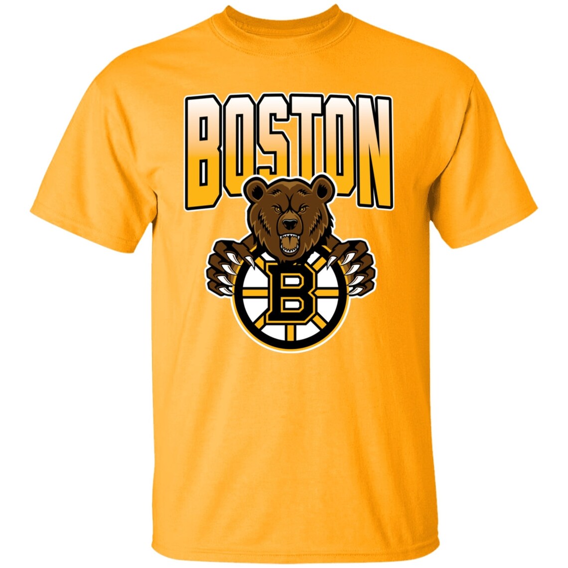 Boston Bruins BROWN BEAR 90er Retro NHL TShirt Etsy