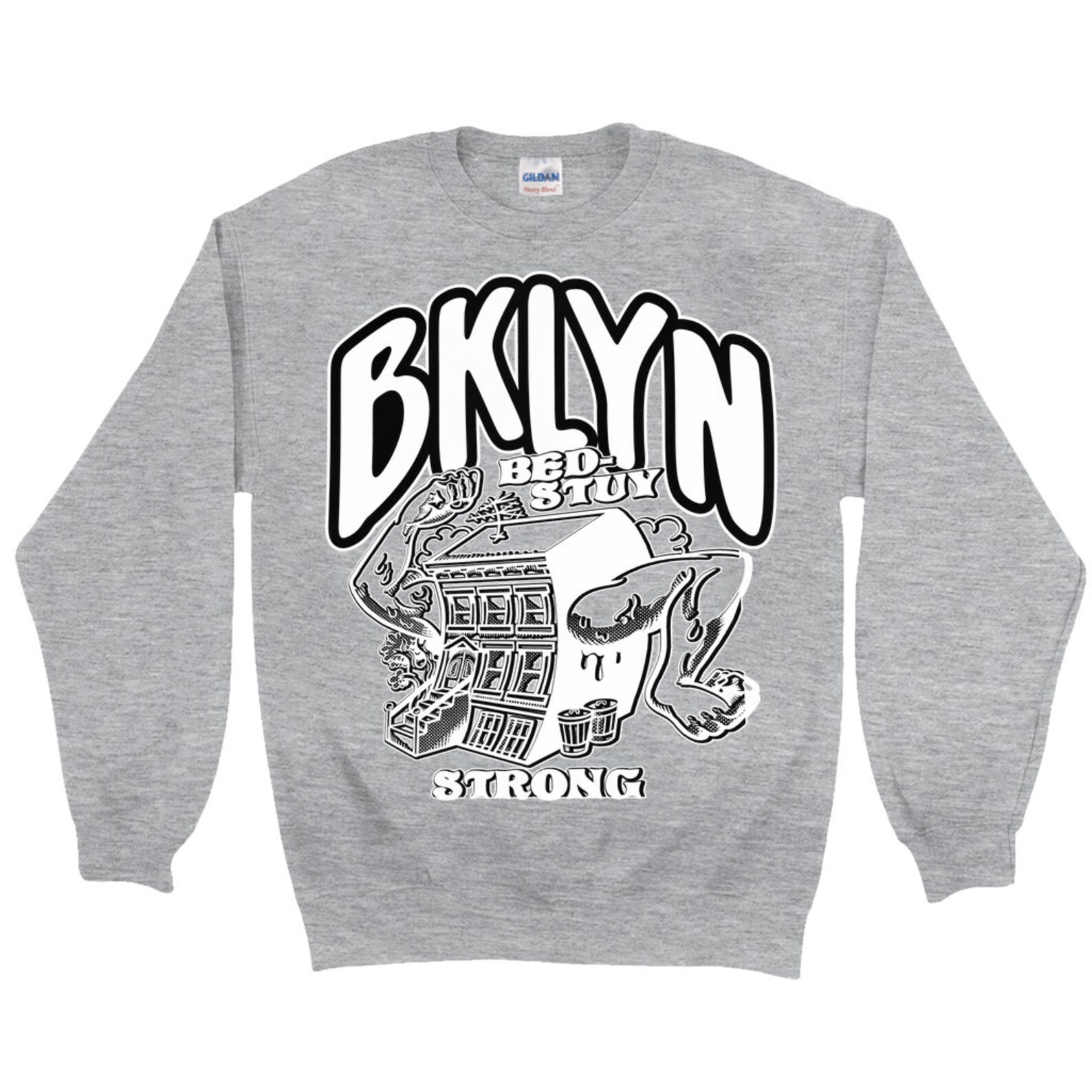 Brooklyn Nets BedStuy Nba Crewneck Sweater Etsy