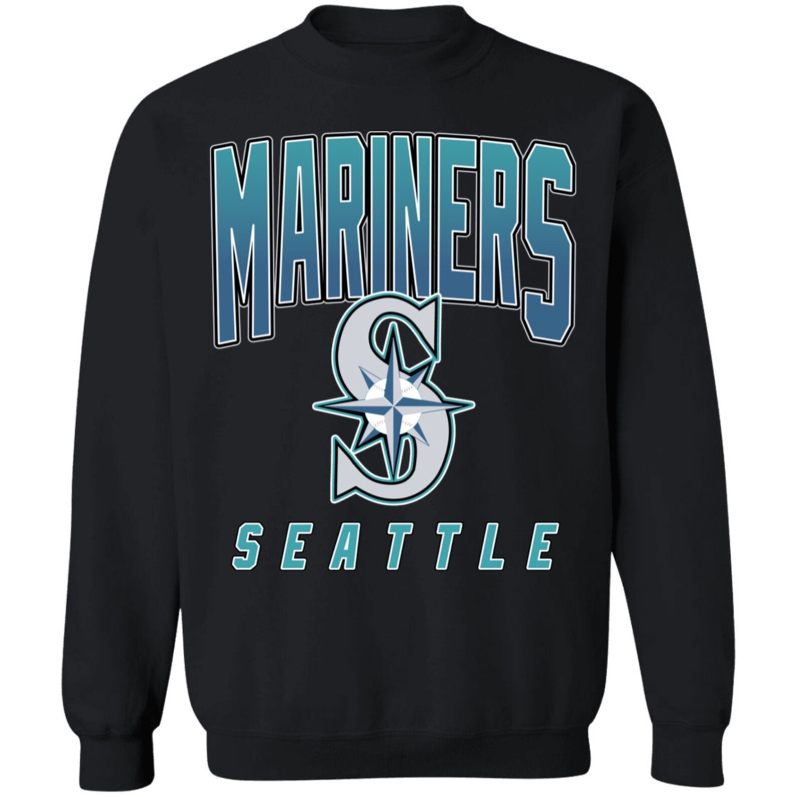 Seattle Mariners Retro MLB Crewneck Sweatshirt Sweater Etsy