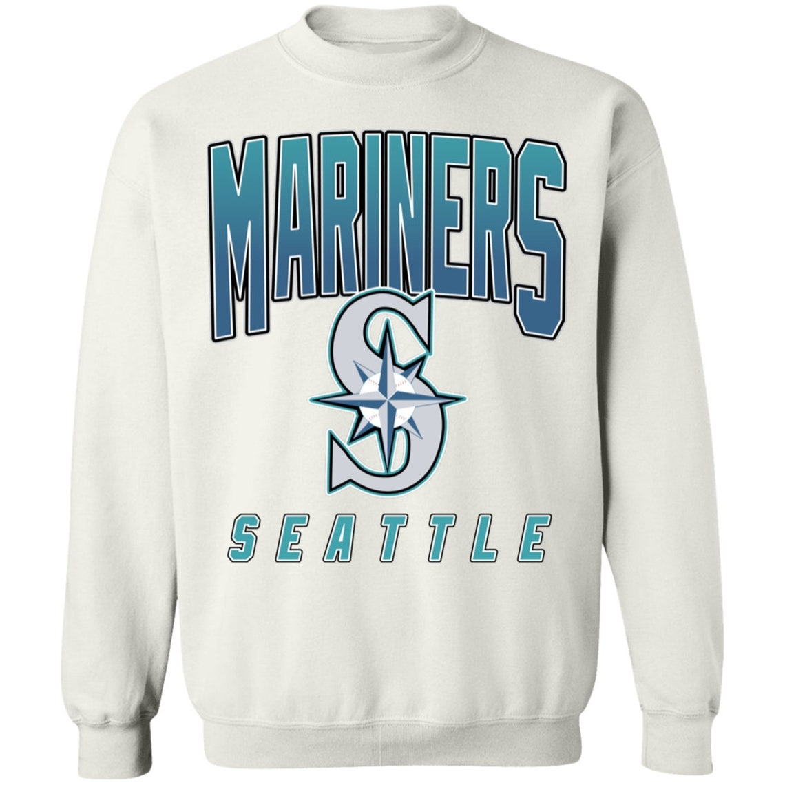 Seattle Mariners Retro MLB Crewneck Sweatshirt Sweater Etsy