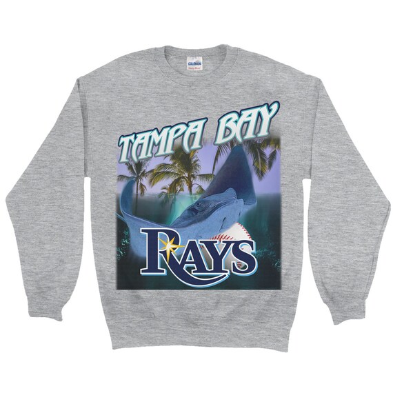 Tampa Bay Rays Vintage Mlb Crewneck Sweater Etsy