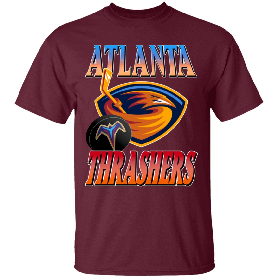 Atlanta Thrashers Vintage Style NHL T-Shirt | Etsy