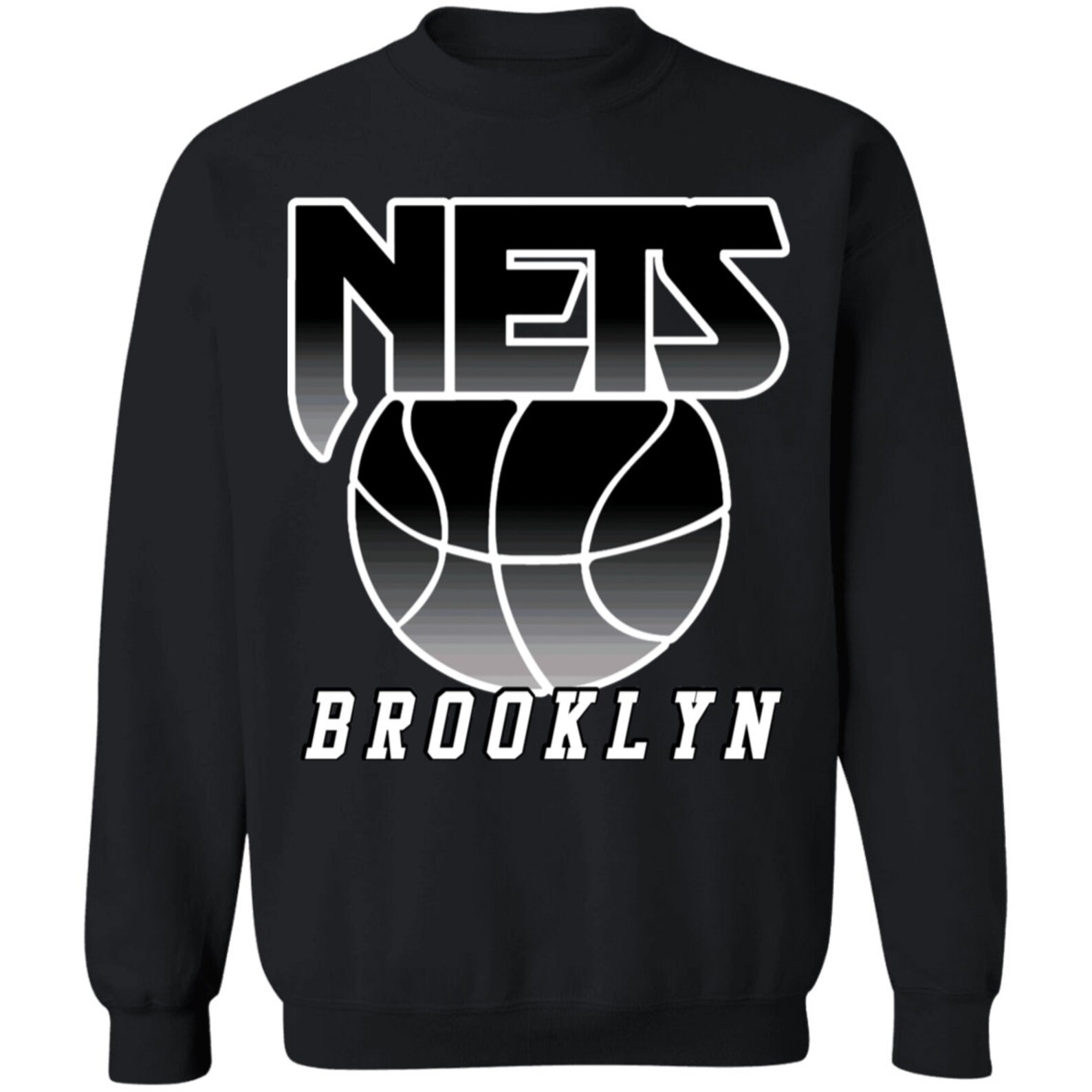 Brooklyn Nets Retro Refresh NBA Crewneck Etsy
