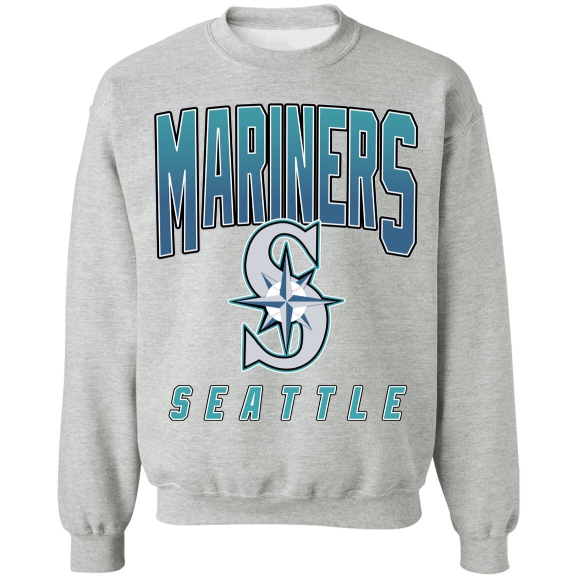 Seattle Mariners Retro MLB Crewneck Sweatshirt Sweater Etsy