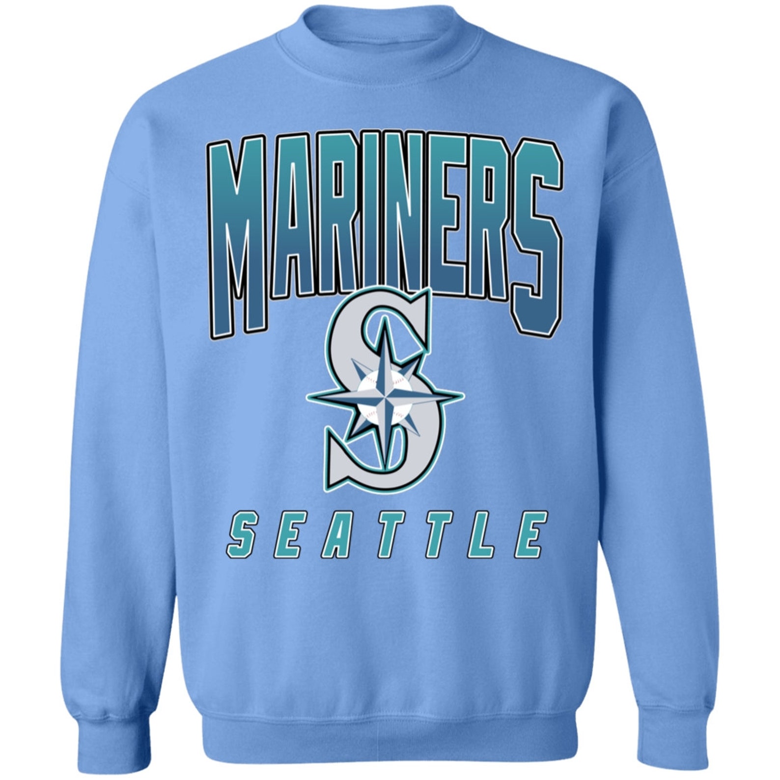 Seattle Mariners Retro MLB Crewneck Sweatshirt Sweater Etsy