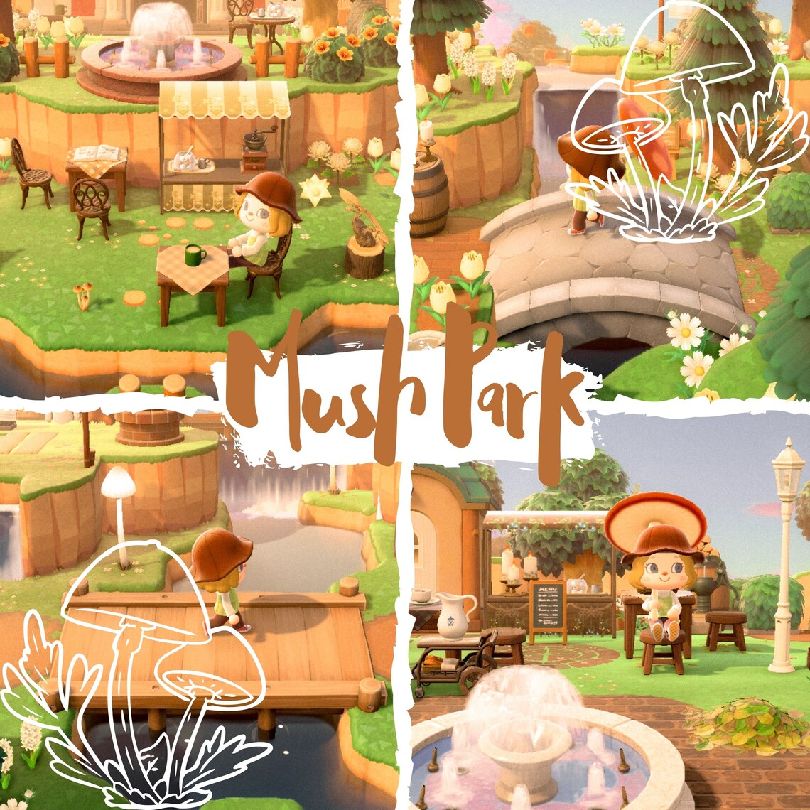 Mush park acnh mushroom cottagecore themed lightroom preset Etsy