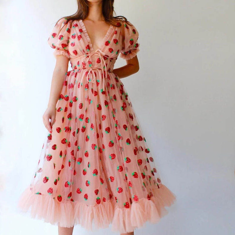 sequin strawberry