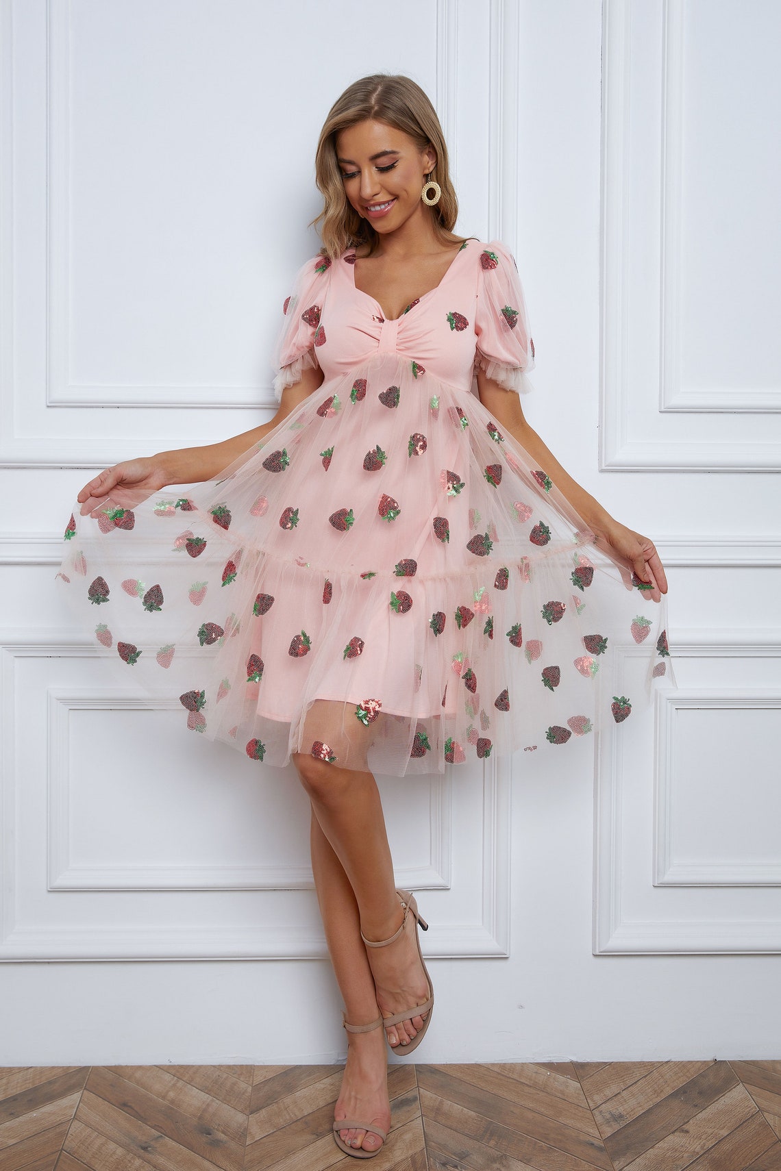sequin strawberry