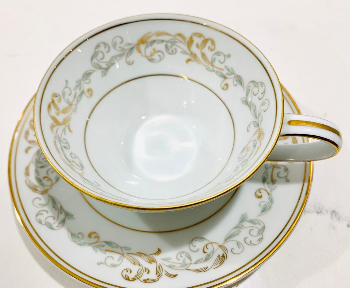 Vintage Noritake China Tea Cup y Saucer Set / Japón 5818 / Etsy