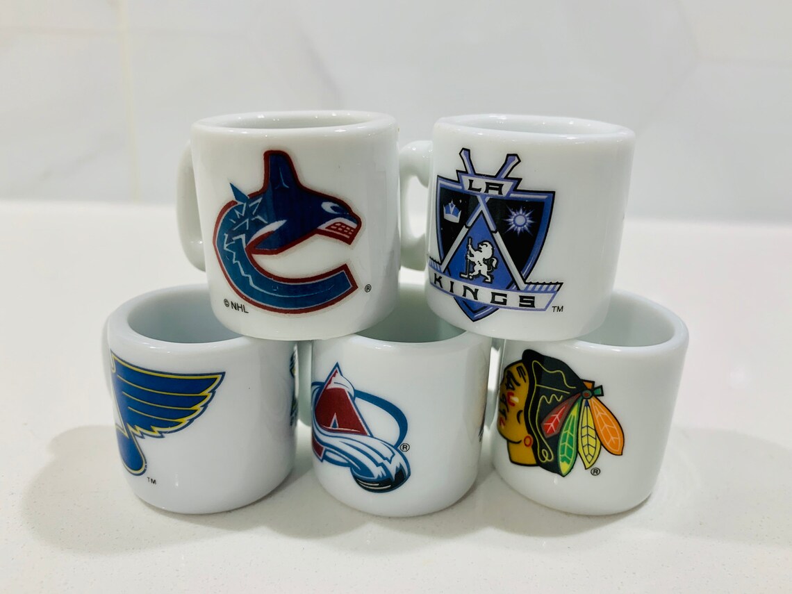 Vintage NHL MiniCups Collector Cup Mini Hockey Mug NHL Etsy