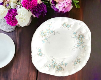 Paragon Fleurette Cake Plate, Fleurette Platter Fine Bone China, Vintage Service Dish Elegant Buffet Plate For Table Setting, 10.25 inch