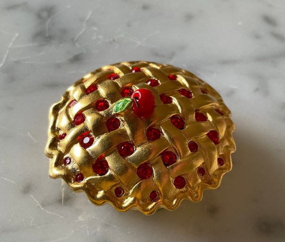 Rare Estée Lauder Cherry Pie Solid Perfume Compact - image 1