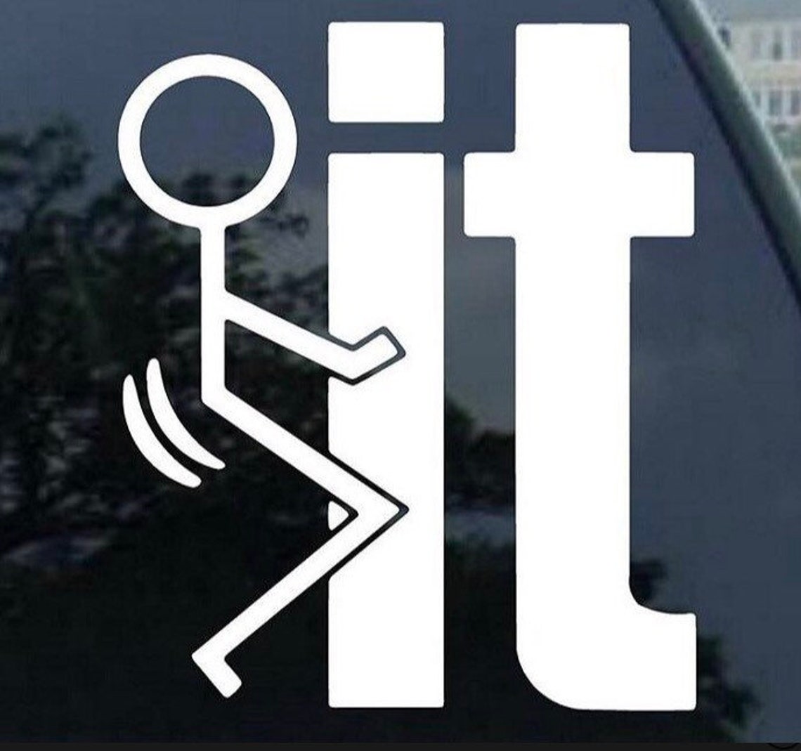 Rude bumper sticker funny high quality sticker Etsy