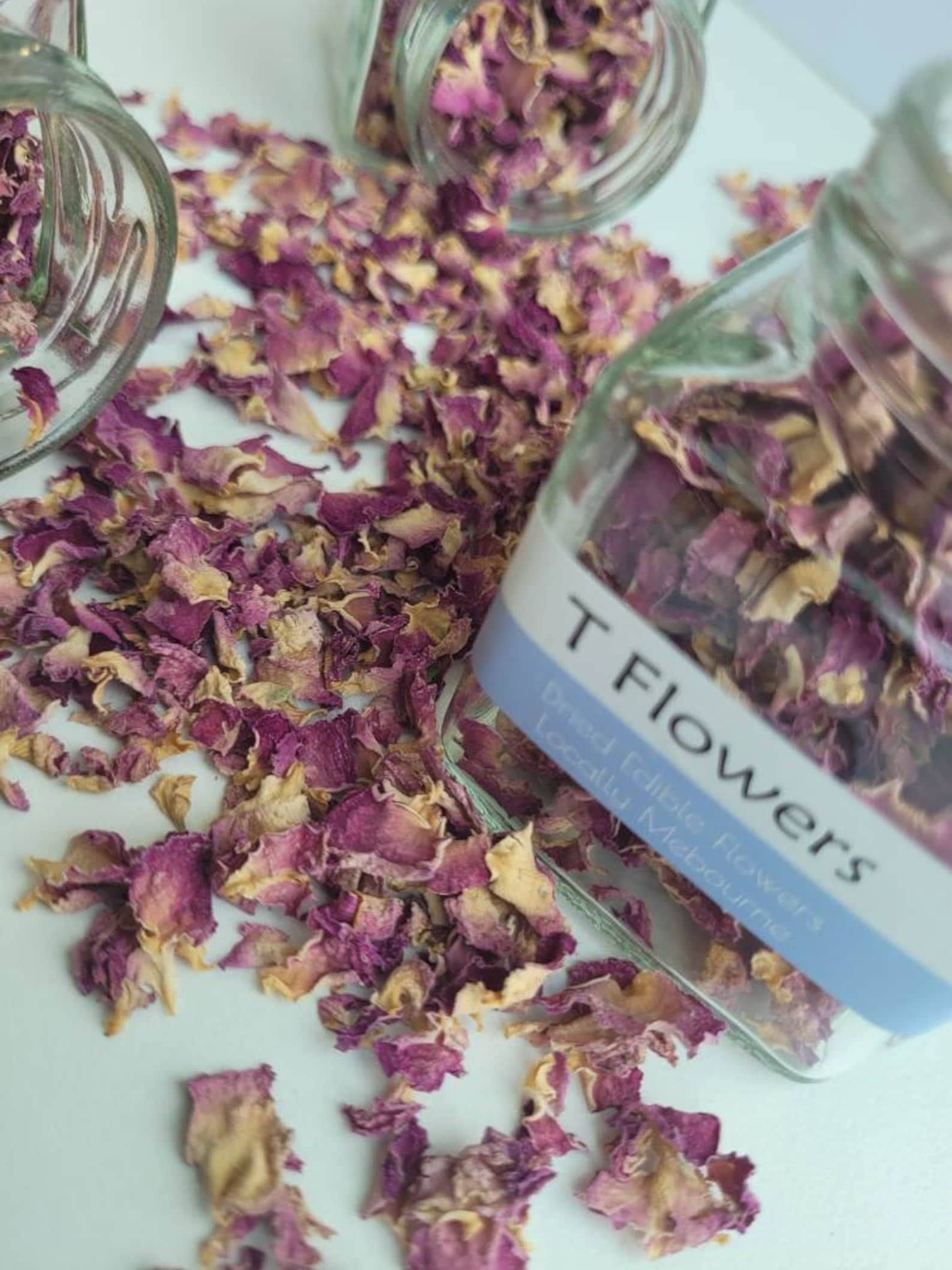 Dried Rose Petals Cake Decorations Gifts Weddings Arts Etsy