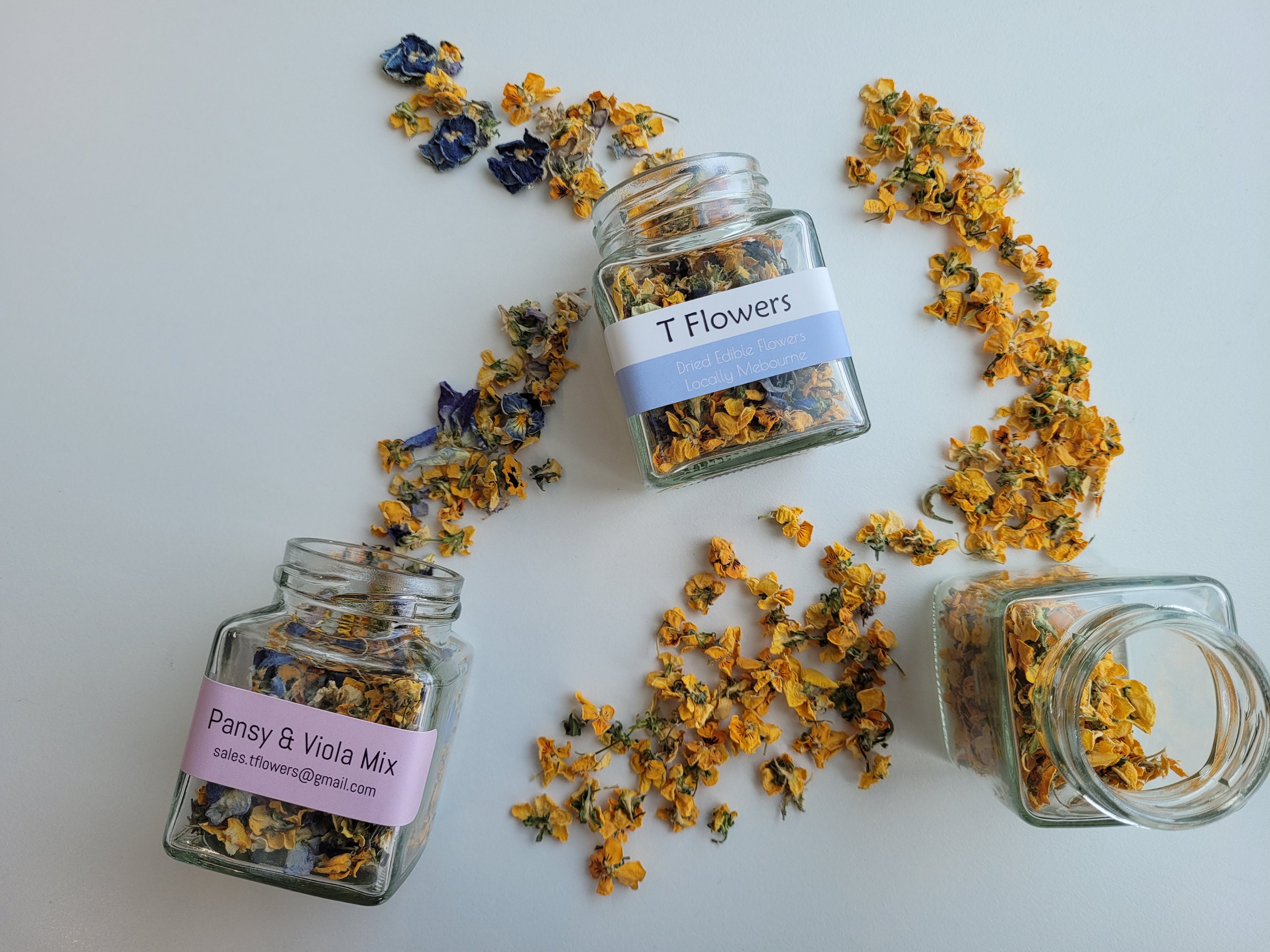 EDIBLE Dried Flowers Organic Cake Decorations Arts & Etsy
