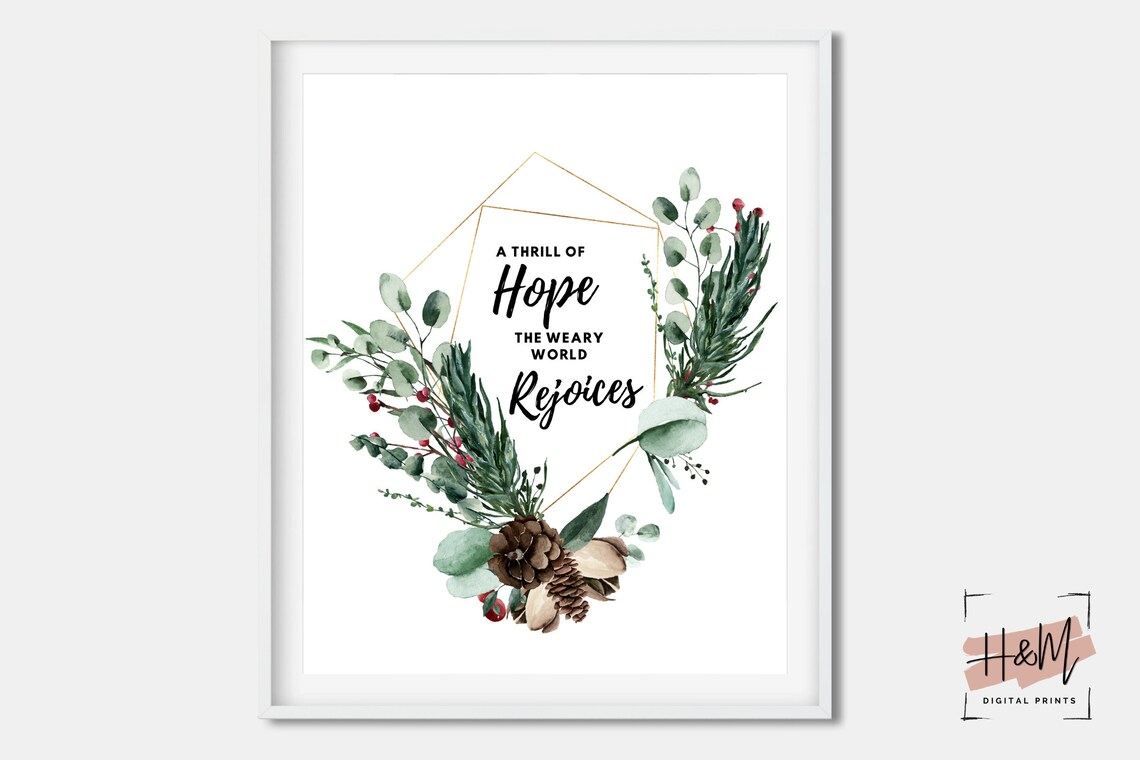 Printable Christian Decor Christmas Decor Christmas Wall | Etsy