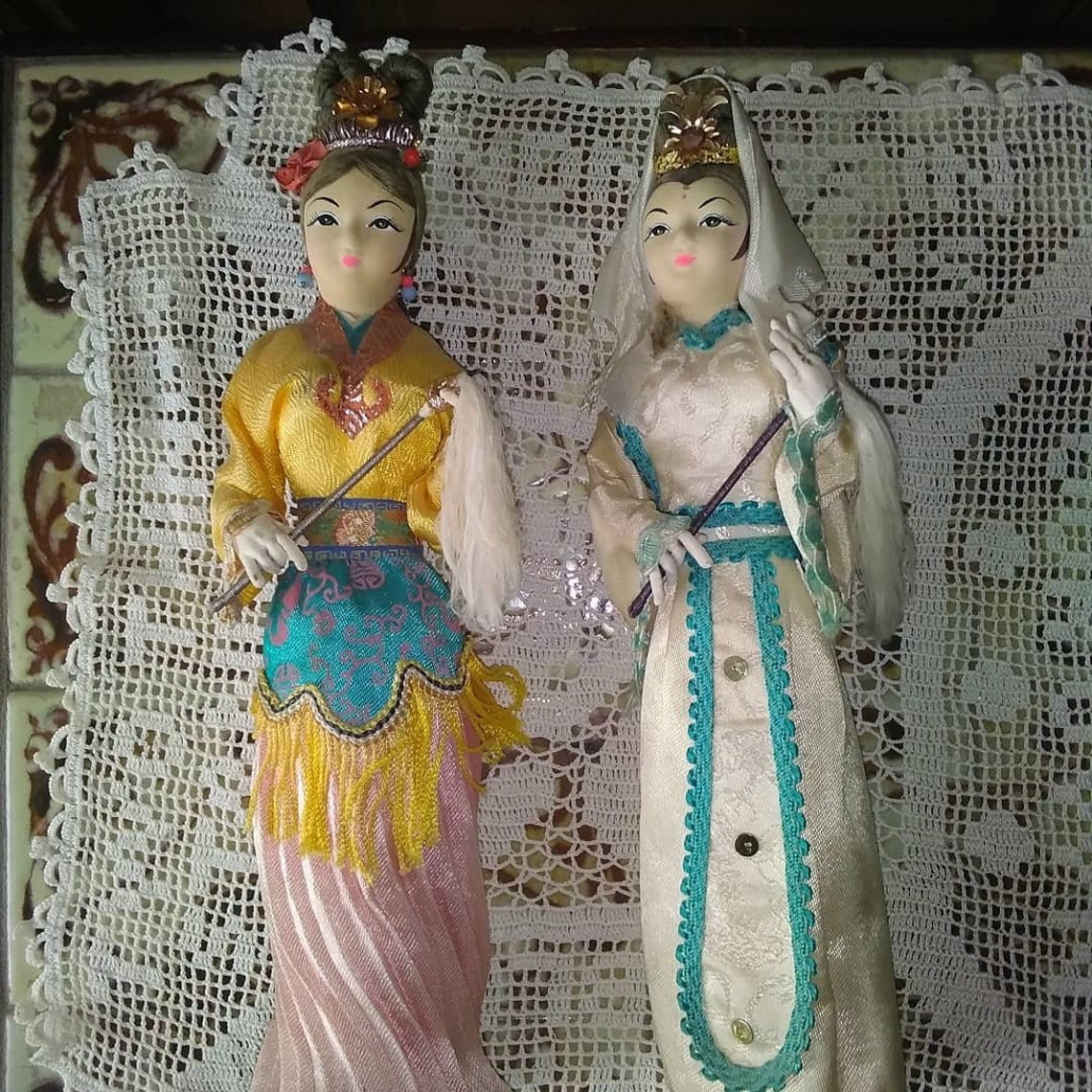 Vintage Midcentury 1960's Japanese Geisha Dolls Etsy UK