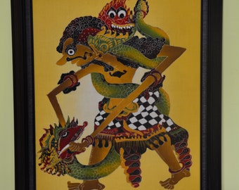 インドネシアのバティック布絵画 - Etsy 日本