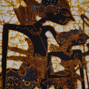Ramayana Batik Painting: Javanese Rama and Sita Cotton Wall Art/ Bali ...