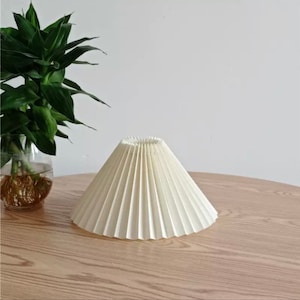 Pleated lampshade (no light bulb or lamp base)