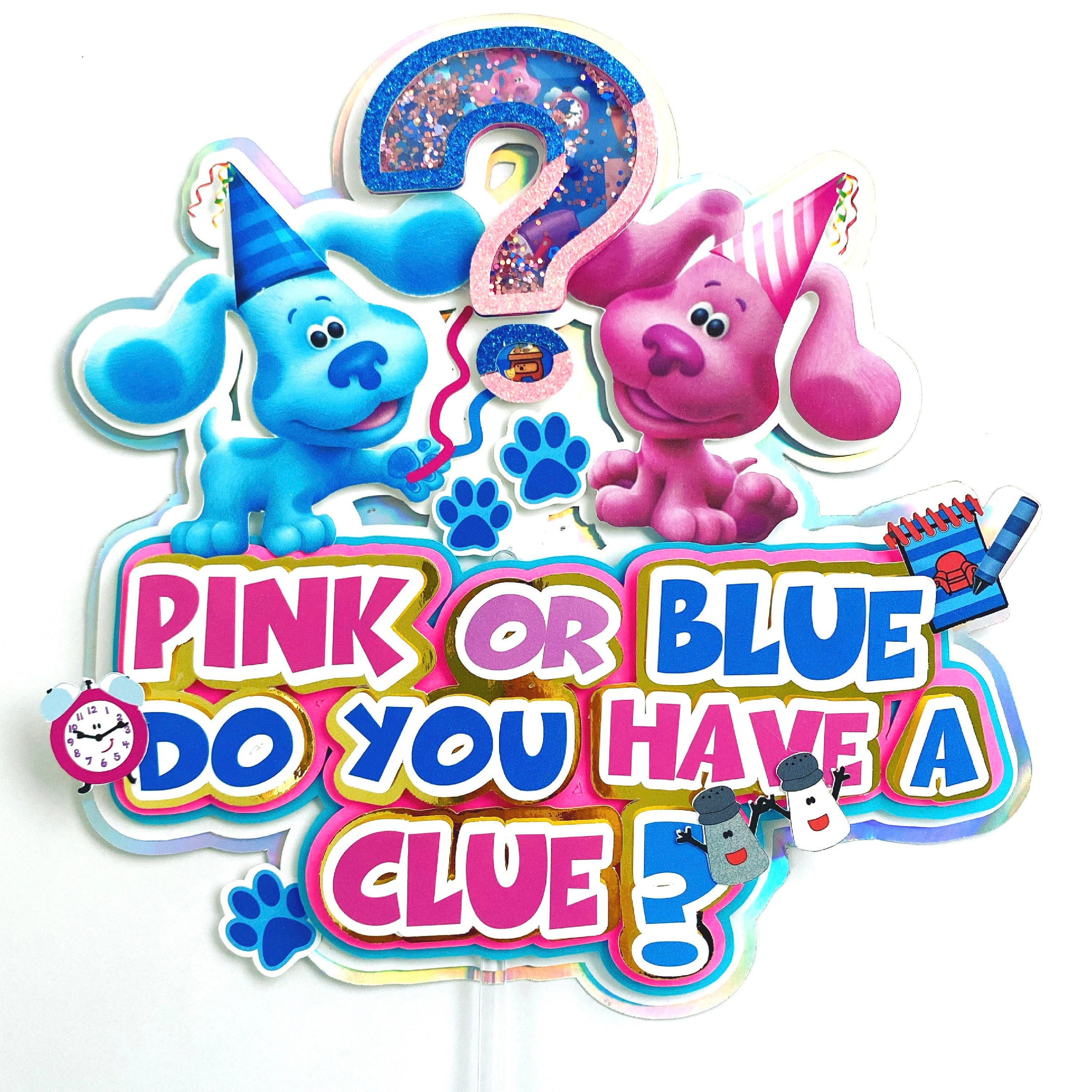 Custom Gender Reveal topperBlues clues partyBlues Clues Etsy