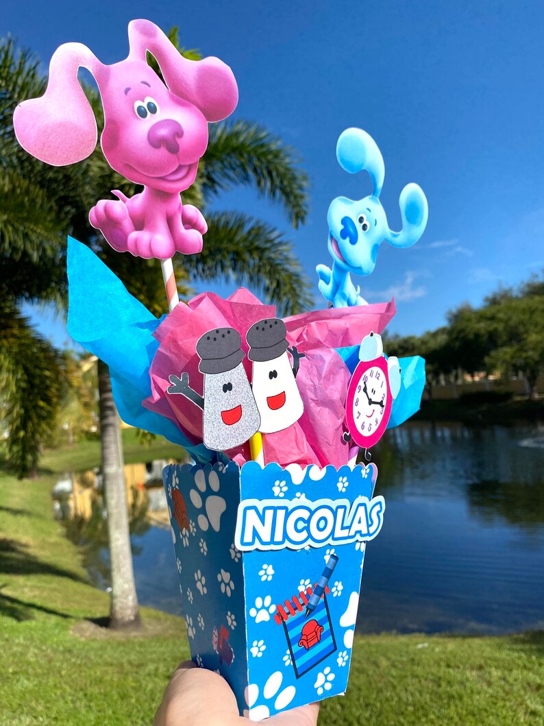 Blues Clues centerpiece Blues Cluescake topperBlues Clues | Etsy