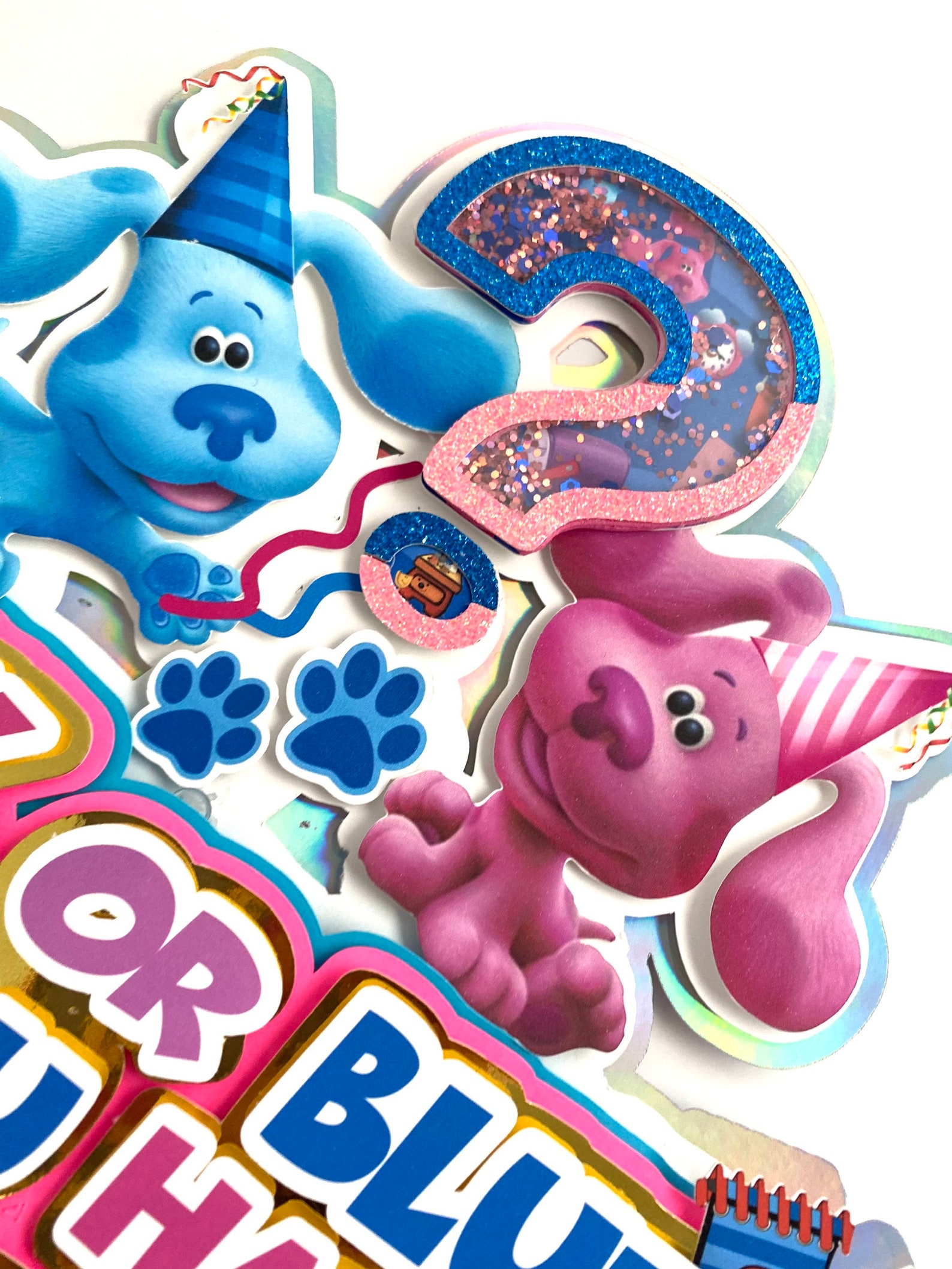 Custom Gender Reveal topperBlues clues partyBlues Clues | Etsy