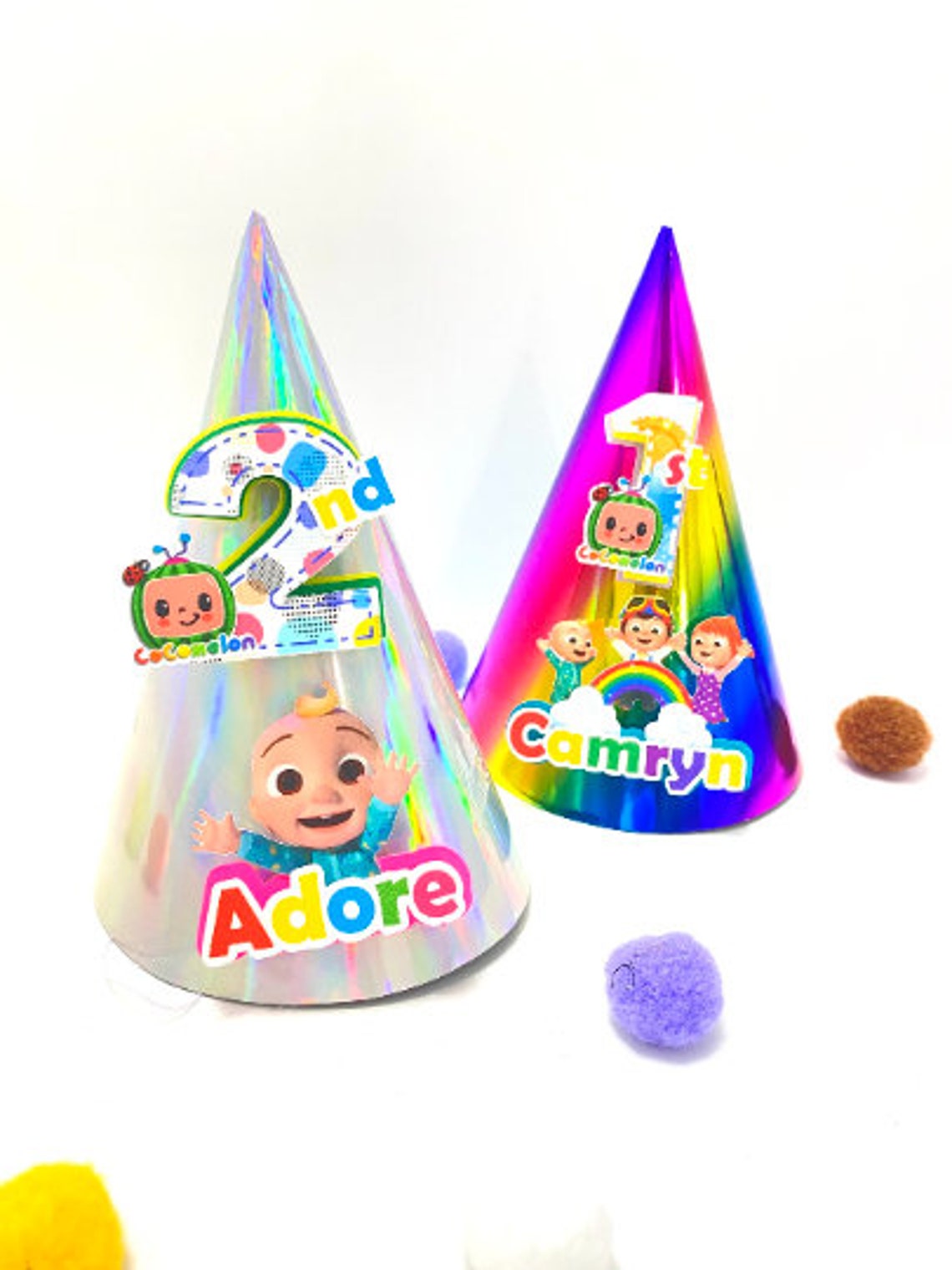 Birthday hat cake topper 3d