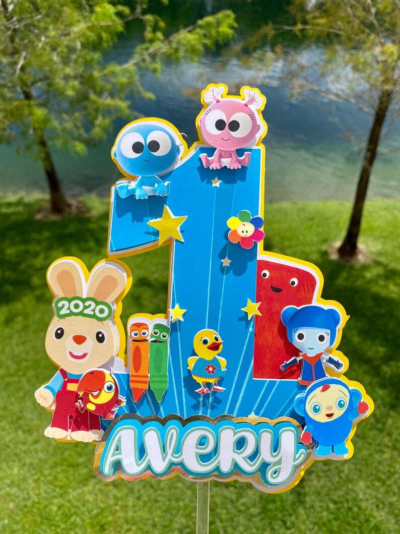 Baby erste TV-Kuchen-Deckel Babys ersten Geburtstag Baby ...