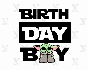 Free Free 203 Baby Yoda Happy Birthday Svg SVG PNG EPS DXF File