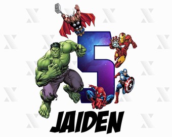 Download Avengers Birthday Svg Etsy