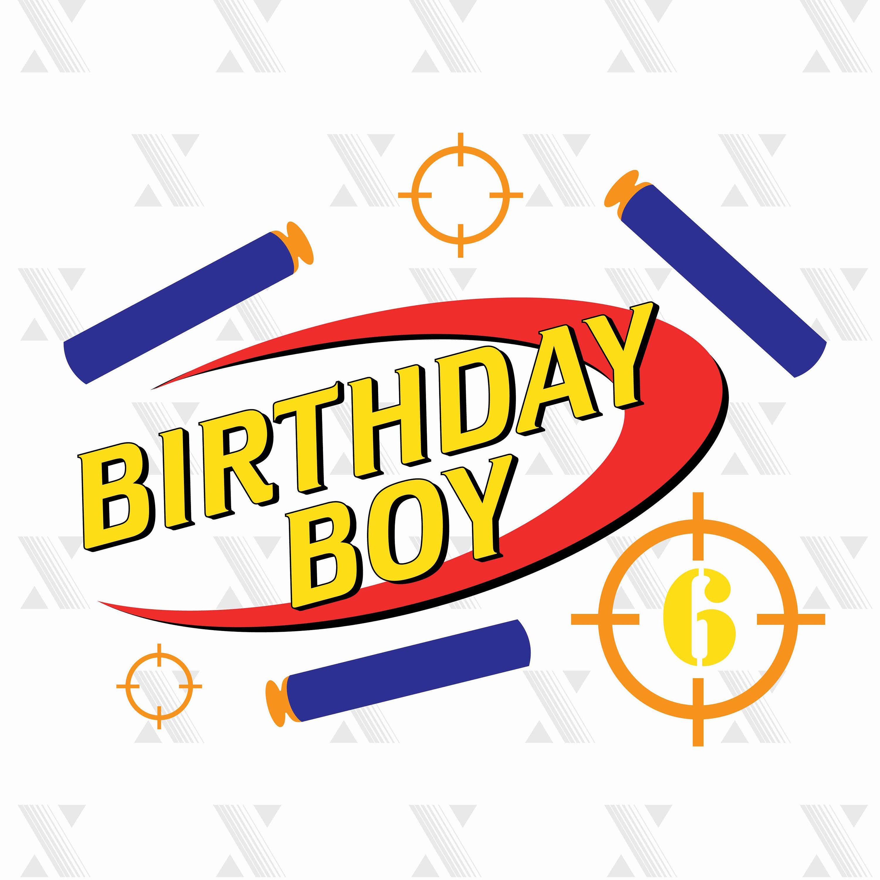 Nerf Birthday Boy SVG