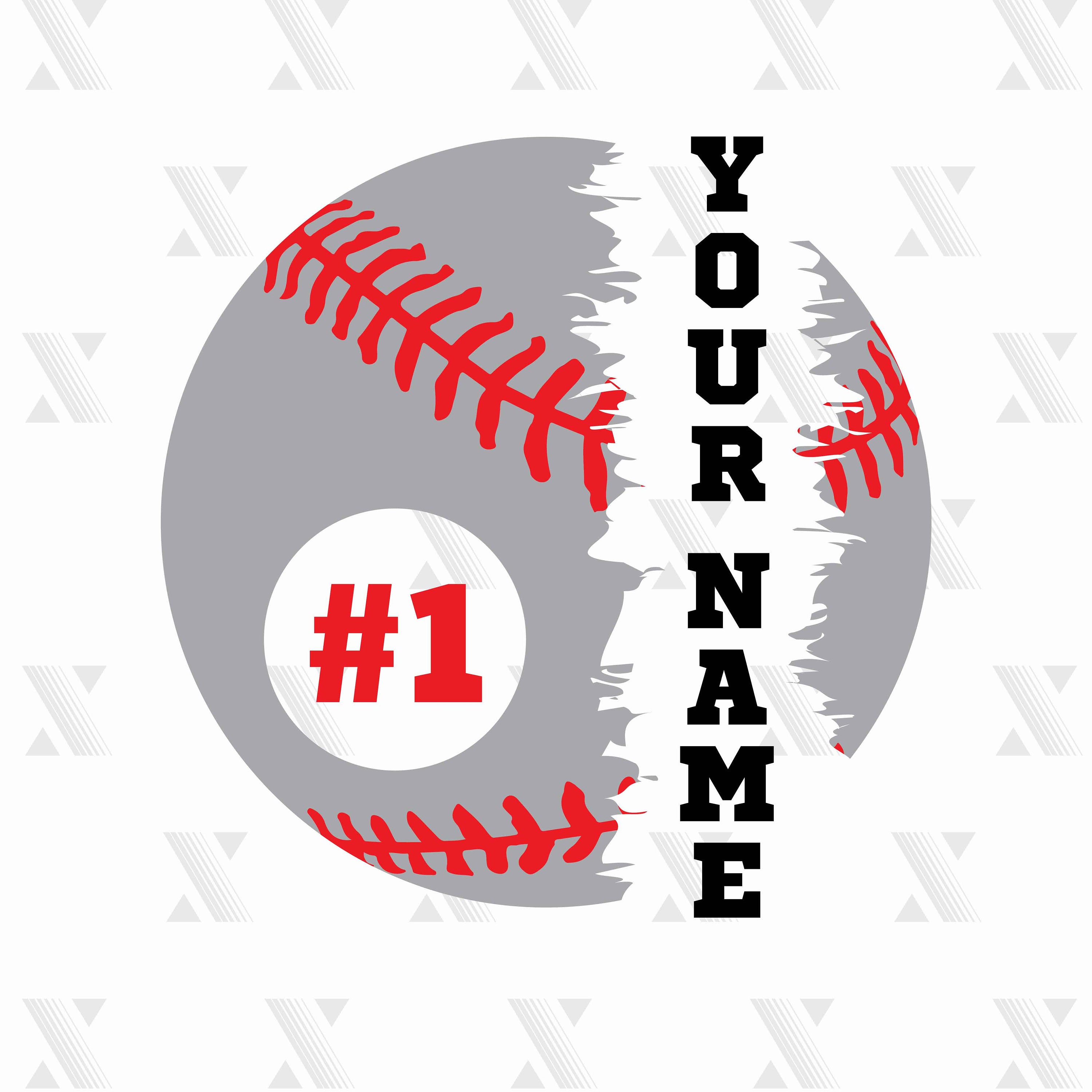 Baseball Custom Name SVG DXF PNG included files for Cricut  Etsy