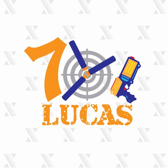 Download Birthday Nerf SVG DXF PNG included files for Cricut | Etsy