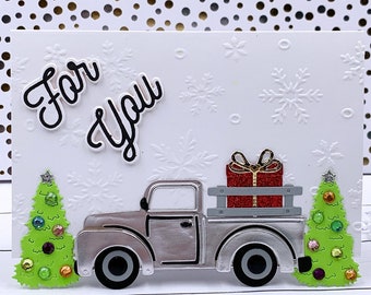 Handmade Christmas Note Card, 0189